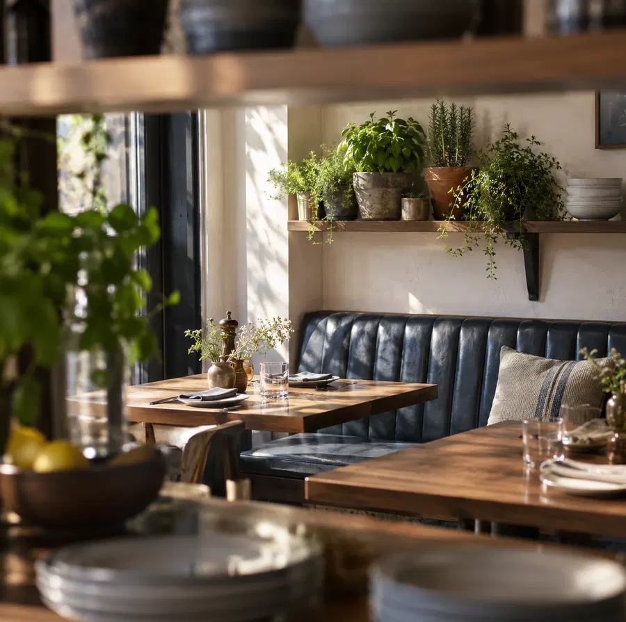 Illustration of restaurants equipment and workspace